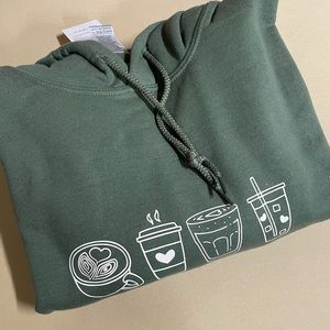 Green coffee lover hoodie